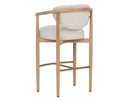 Light Oak Monument Oatmeal Barstool Sigrid by Matho Sun, view 4