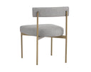 Antique Brass Arena Cement Dining Chairs set of 2 Seneca by Matho Sun, view 3