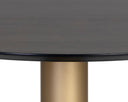 Gold Grey Marble / Charcoal Grey 48" Dining Table Monaco by Matho Sun, view 5