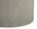 Marble Look Light Grey 40" Bistro Table Nicolette by Matho Sun, view 3