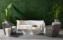 Greige Stinson White Sofa Allariz by Matho Sun, view 5