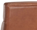 Brown Shalimar Tobacco Leather Office Chair Collin by Matho Sun, view 8