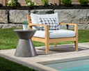 Grey End Table Astley by Matho Sun, view 2