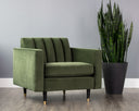 Moss Green Armchair Yosi by Matho Sun, view 5