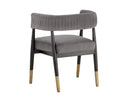 Antonio Charcoal Dining Armchair Callem by Matho Sun, view 7