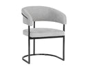 Gunmetal Belfast Heather Grey Dining Armchair Marris by Matho Sun