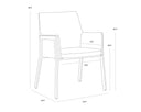 Kendall Grey Dining Armchair Bernadette by Matho Sun, view 8
