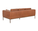 Behike Saddle Leather Sofa Burr by Matho Sun, view 3