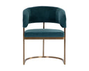 Gold Danny Teal Dining Armchair Marris by Matho Sun, view 2