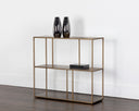 Medium Antique Brass Bookcase Eiffel Low by Matho Sun, view 4