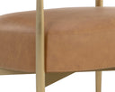 Milliken Cognac Lounge Chair Heloise by Matho Sun, view 6