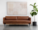 Shalimar Tobacco Leather Sofa Saul by Matho Sun, view 4