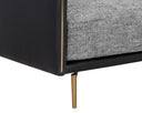Nash Zebra / Coal Black Sofa Ashi by Matho Sun, view 4
