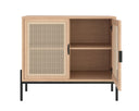 Small Black Rustic Oak/Natural Sideboard Avida by Matho Sun, view 3
