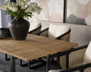 Natural 83" To 107" Dining Table Geneve Extension by Matho Sun, view 5