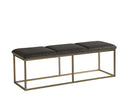 Rustic Bronze Piccolo Pebble Bench Alley by Matho Sun
