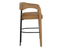 Ludlow Sesame Leather Barstool Mavia by Matho Sun, view 3