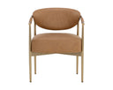 Milliken Cognac Dining Armchair Heloise by Matho Sun, view 2
