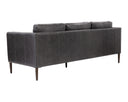Brentwood Charcoal Leather Sofa Richmond by Matho Sun, view 3