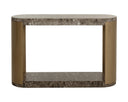 Marble Look Dark Emperador Console Table Cavette by Matho Sun, view 3