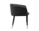 Sparrow Grey / Napa Black Dining Armchair Asher by Matho Sun, view 2