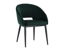 Black Deep Green Sky Dining Armchair Thatcher by Matho Sun