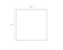 60" X 60" Gold Floater Frame Geometric In A Maze by Matho Sun, view 4