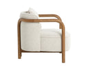 Dove Cream Lounge Chair Beatrice by Matho Sun, view 3