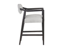 Saloon Light Grey Leather Counter Stool Keagan by Matho Sun, view 4