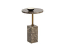 Marble Look Dark Emperador End Table Mizani by Matho Sun