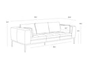 Serbia Black Leather Sofa Burr by Matho Sun, view 8