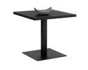 Square Black 32" Bistro Table Merano by Matho Sun