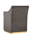 Piccolo Pebble Dining Armchair Zane Wheeled by Matho Sun, view 3