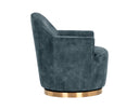 Nono Petrol Lounge Chair Casey Swivel by Matho Sun, view 3
