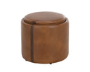 Tobacco Tan / Autumn Chestnut Storage Ottoman Borelli by Matho Sun, view 3