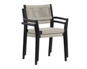 Charcoal Dining Armchairs set of 2 Kavala Stackable by Matho Sun, view 2