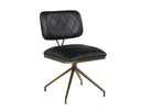 Bravo Black Dining Chairs set of 2 Virtu Swivel by Matho Sun