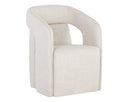 Moto Stucco Dining Armchair Kendrick Wheeled by Matho Sun