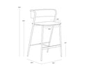 Gunmetal Counter Stool Keanu by Matho Sun, view 8