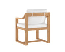 Stinson White Dining Armchair Tahiti by Matho Sun, view 4