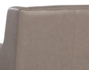 Alpine Grey Leather Lounge Chair Talula by Matho Sun, view 8