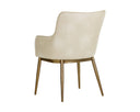 Bravo Cream Dining Armchair Franklin by Matho Sun, view 3