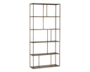 Large Antique Brass Bookcase Eiffel by Matho Sun, view 2