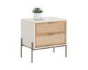 Champagne Gold Cream/Natural Nightstand Avida by Matho Sun