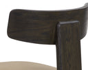 Dark Brown Sahara Sand Leather Dining Chairs set of 2 Horton by Matho Sun, view 7