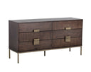 Antique Brass Dark Mango Dresser Jade by Matho Sun, view 2