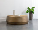 Large Antique Gold Coffee Table Creed by Matho Sun, view 4