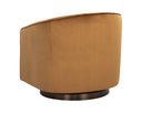 Dark Bronze Gold Sky Lounge Chair Hazel Swivel by Matho Sun, view 4
