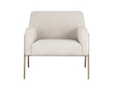 Dove Cream Lounge Chair Cybil by Matho Sun, view 2