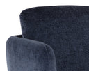 Bergen Navy Lounge Chair Gilley Swivel by Matho Sun, view 7